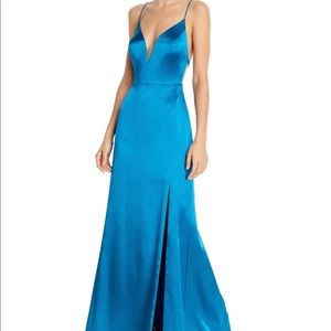Aidan by Aidan Mattox Women’s satin mermaid formal dress